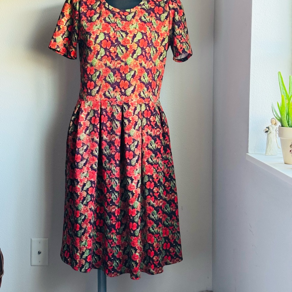 LuLaRoe Floral Midi Dress.